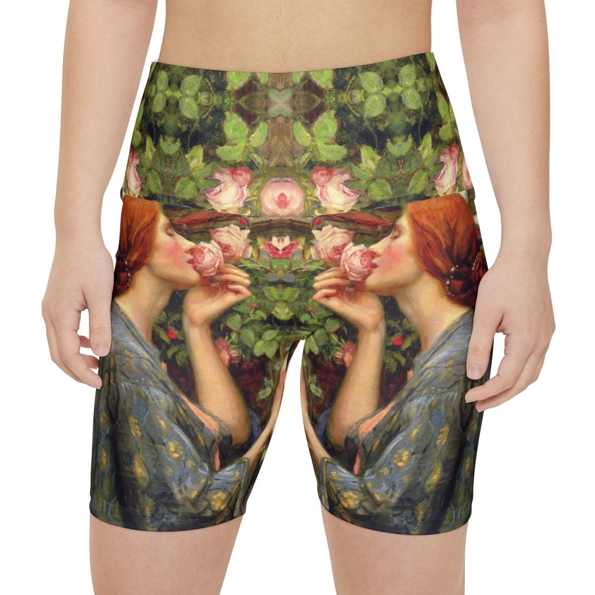 Womens Workout Art Shorts, Artist John William Waterhouse, Artwork 
