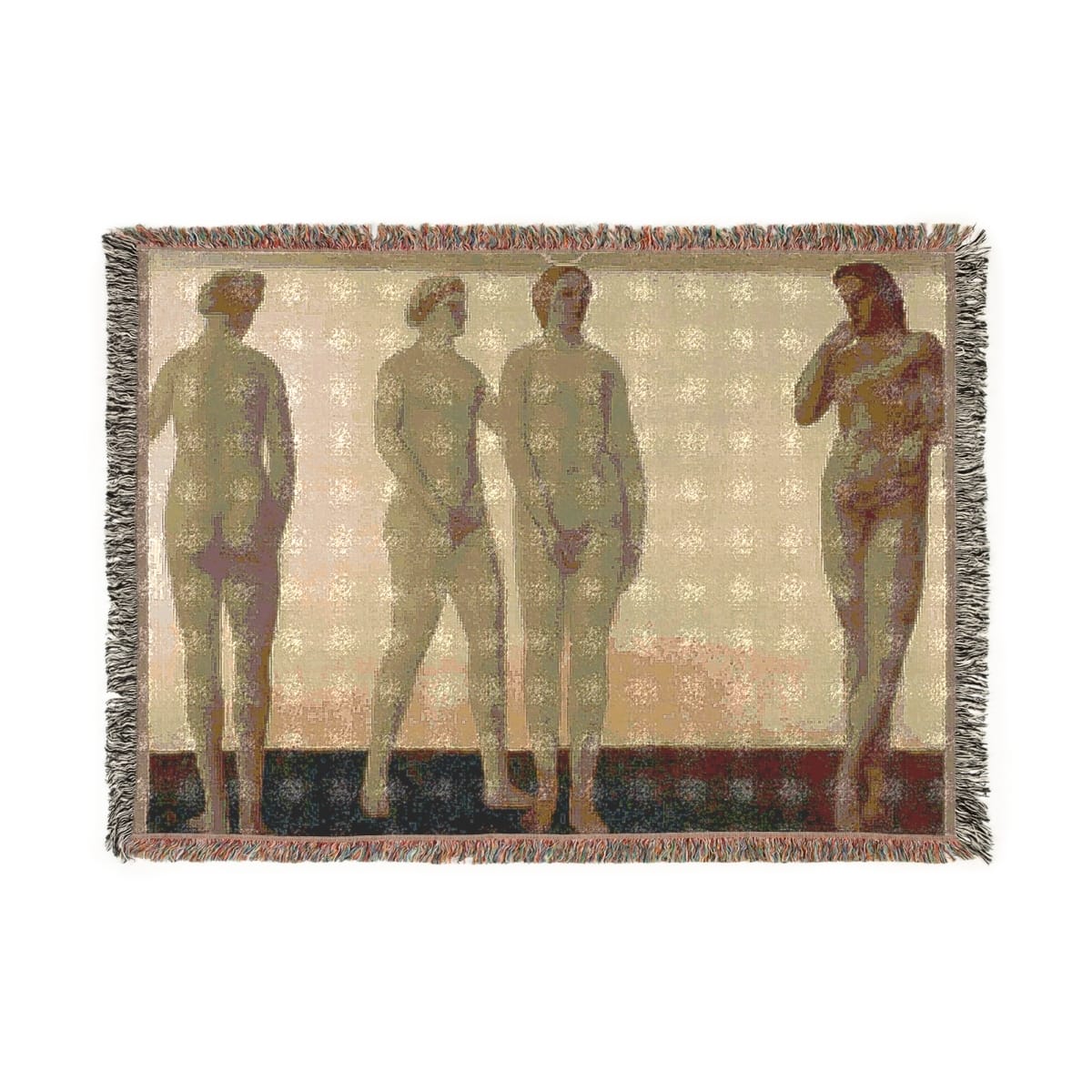 Woven Art Blanket, Artist Vilhelm Hammershoi, Artwork 