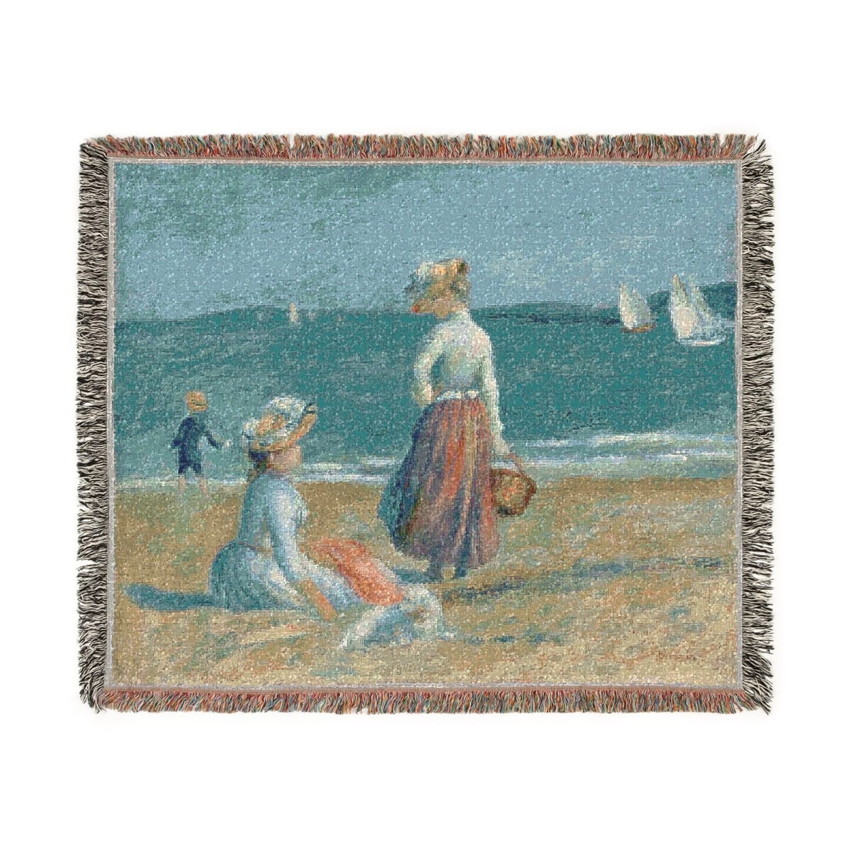 Woven Art Blanket, Artist Pierre Auguste Renoir, Artwork 