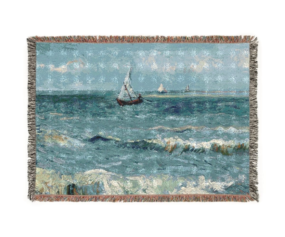 Woven Art Blanket, Artist Vincent Van Gogh, Artwork 