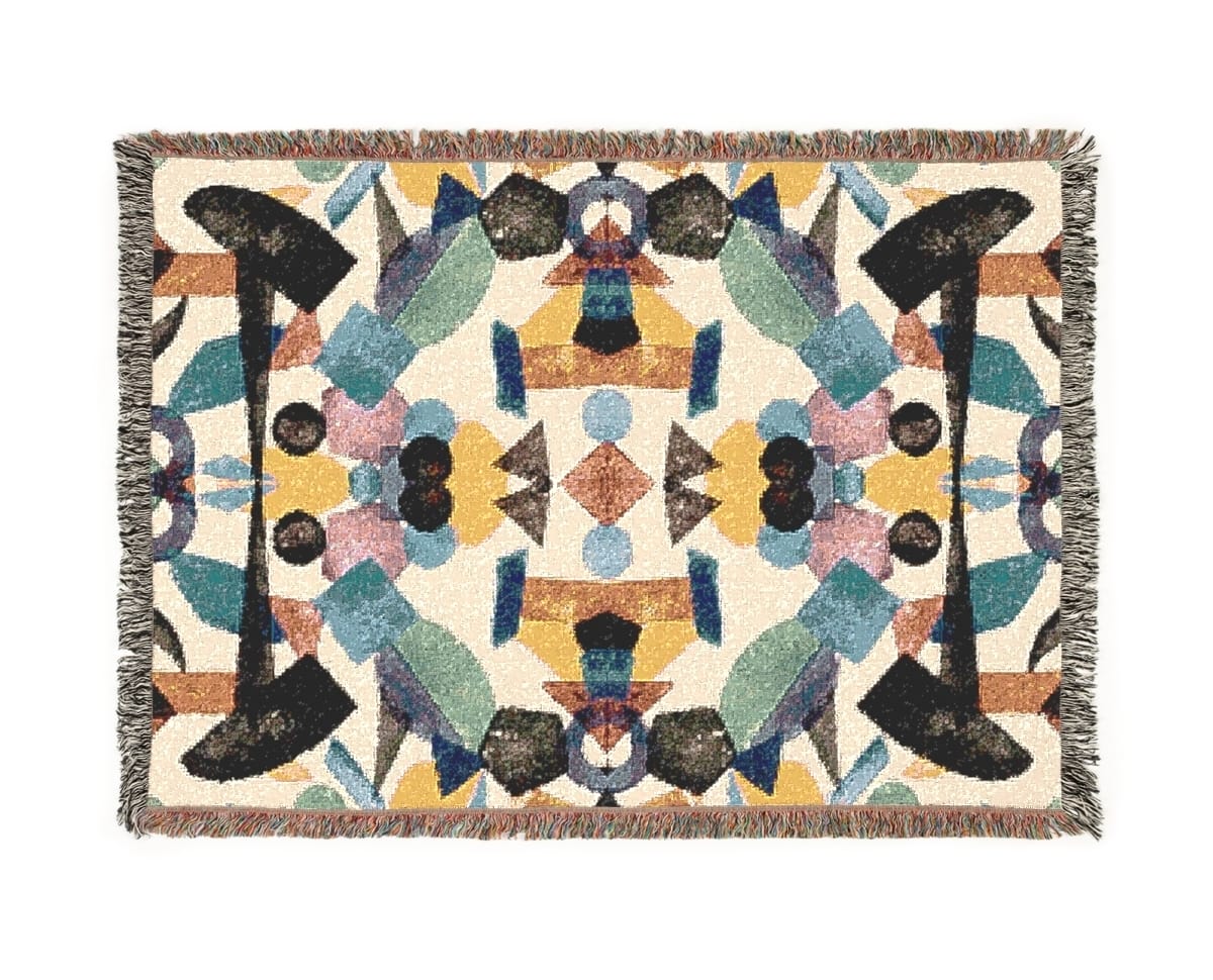 Woven Art Blanket, Artist Jay Van Everen, Artwork 