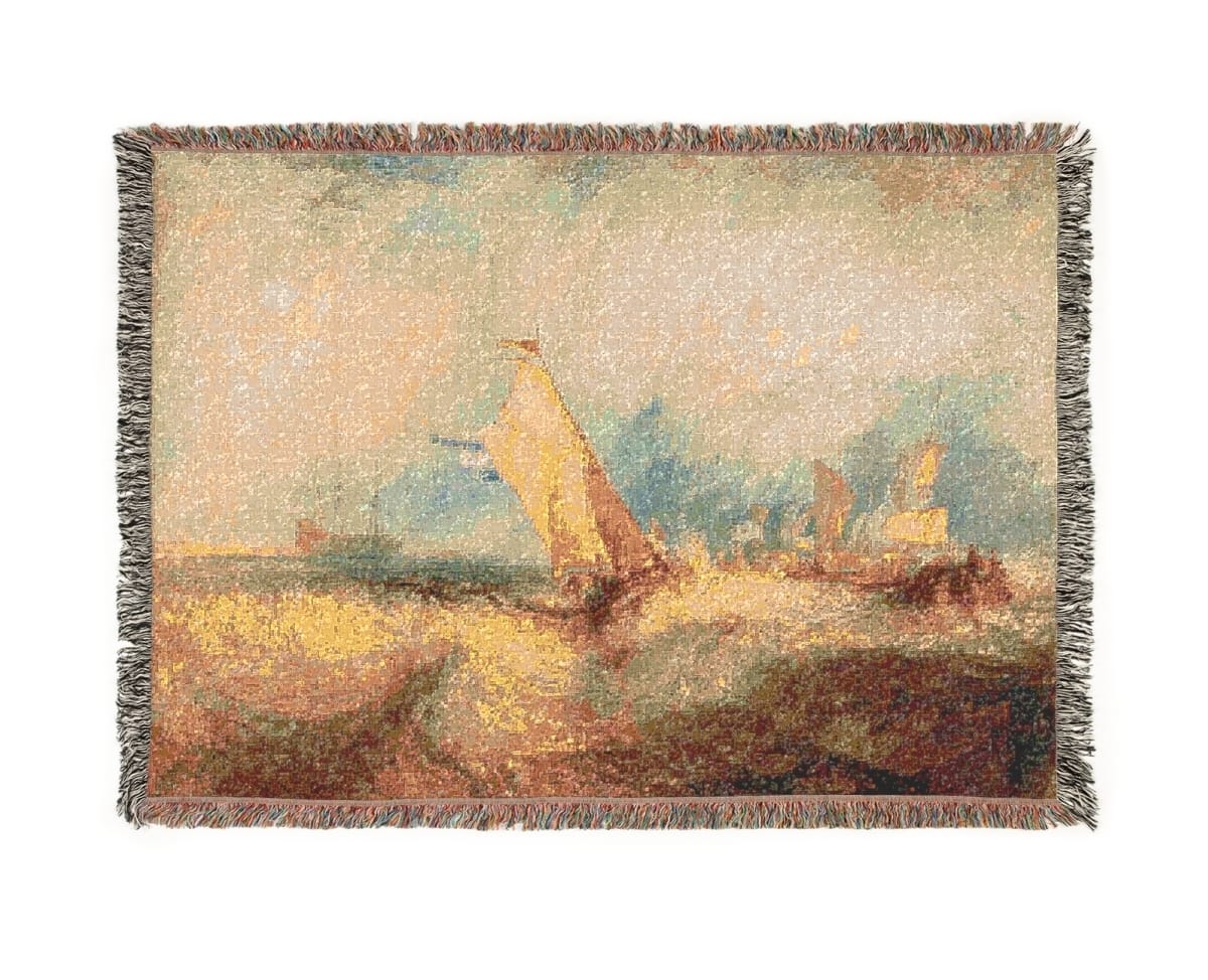Woven Art Blanket, Artist Joseph Mallord William Turner, Artwork 