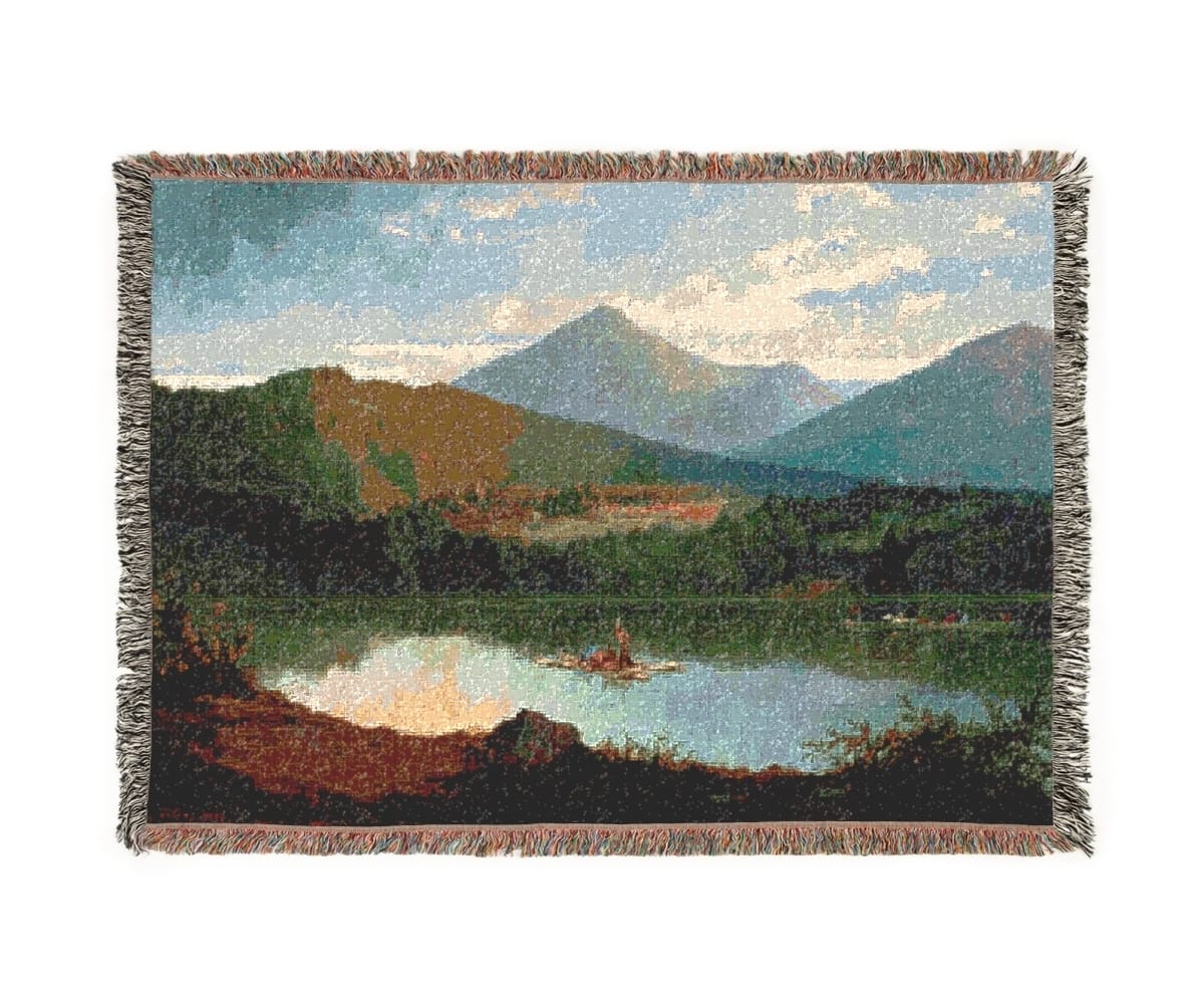 Woven Art Blanket, Artist John Mix Stanley, Artwork 