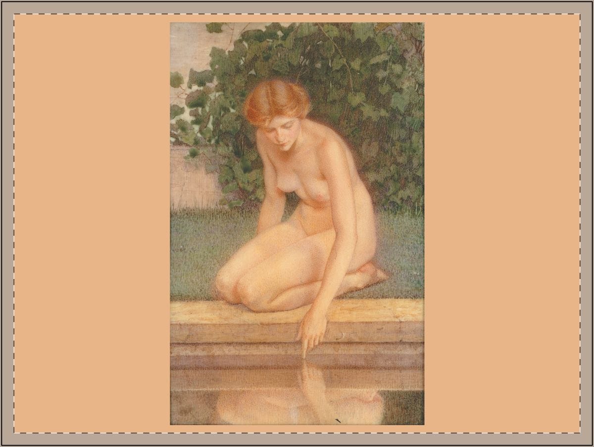 Yard Art Sign, Artist Lucia Fairchild Fuller, Artwork 