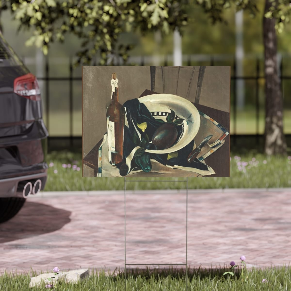 Yard Art Sign, Artist Preston Dickinson, Artwork 