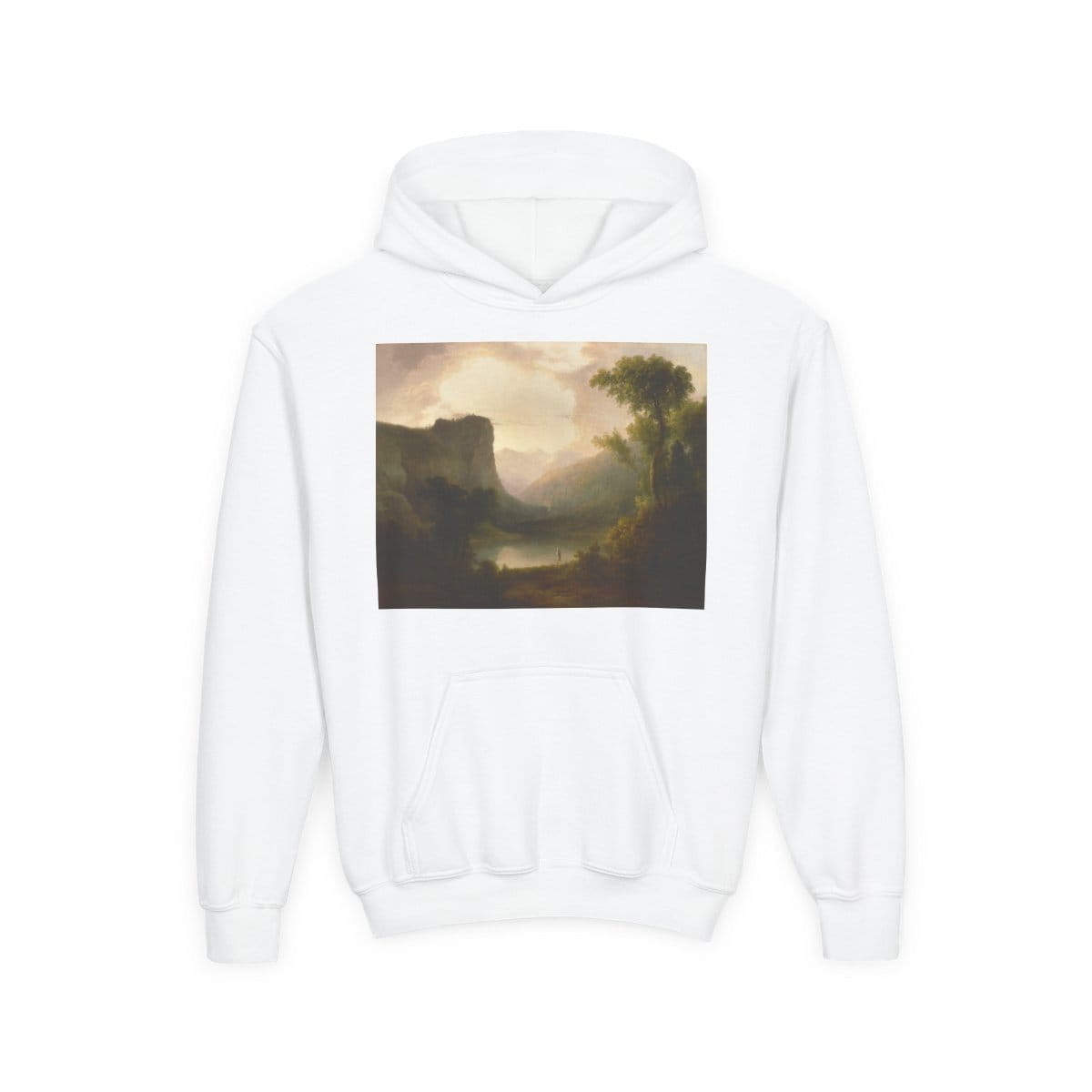 Youth Heavy Blend Hooded Art Sweatshirt, Artist Thomas Doughty, Artwork 