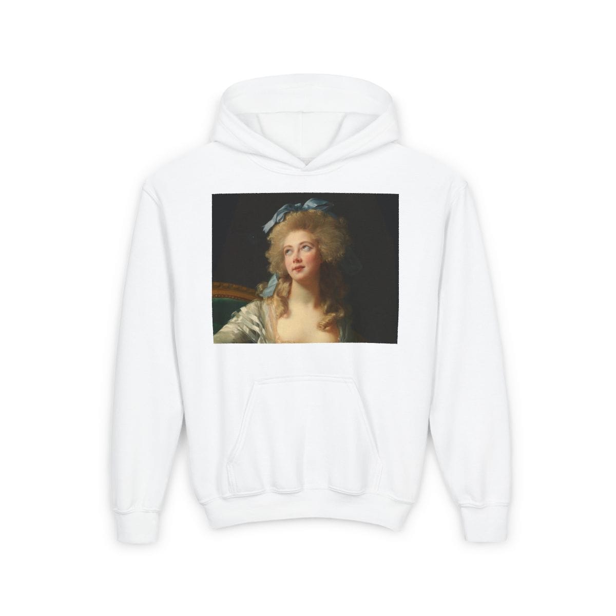 Youth Heavy Blend Hooded Art Sweatshirt, Artist Elisabeth Louise Vigee Le Brun, Artwork 