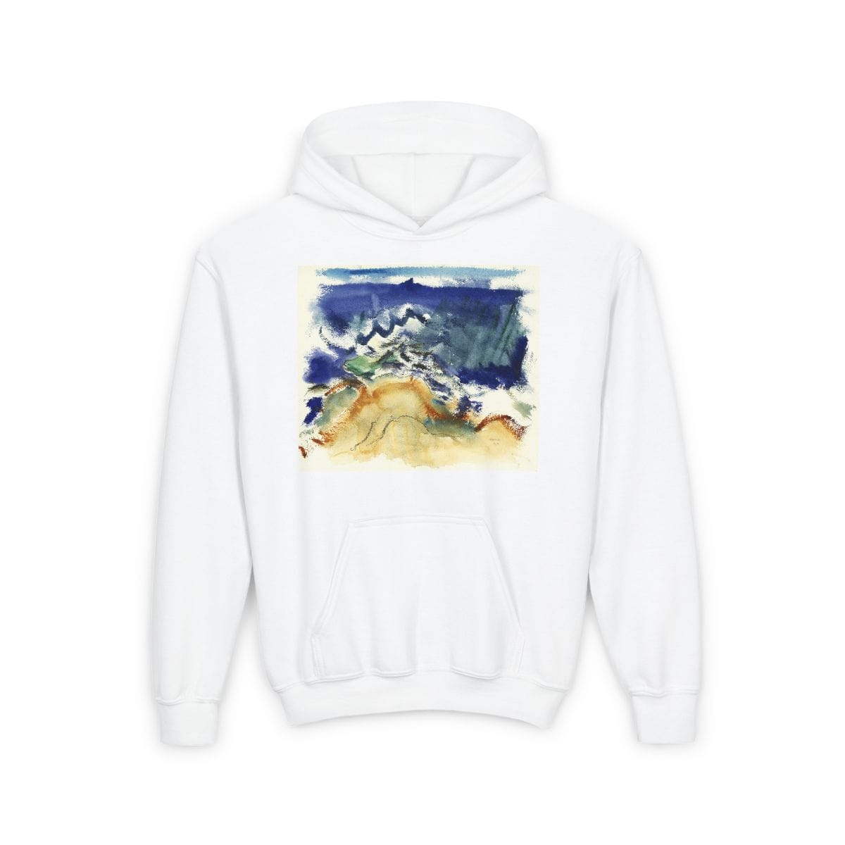 Youth Heavy Blend Hooded Art Sweatshirt, Artist John Marin, Artwork 