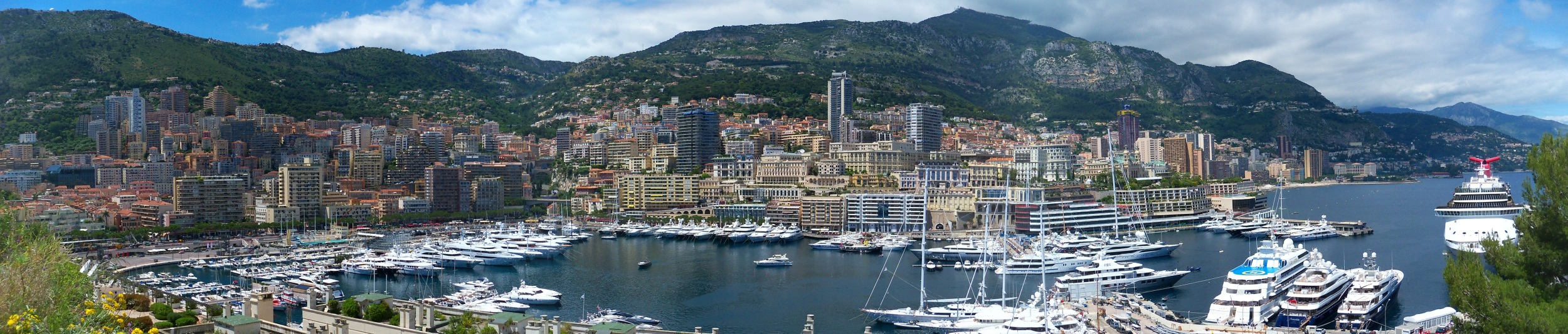 Port of Monaco and City from Palace